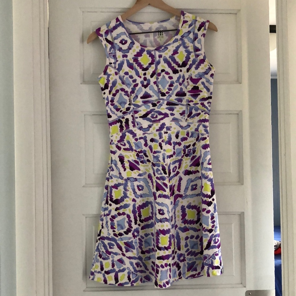 Title nine dress (size small, purple on white)
